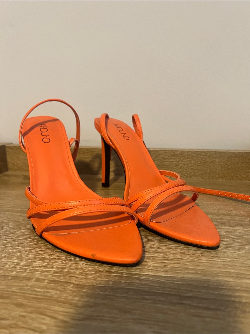 Abound Jimena Orange Strappy High Heel